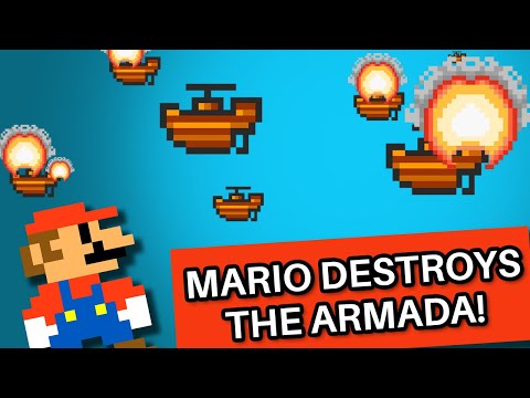 Mario Destroys Bowser's Airship Armada for the 723rd Time