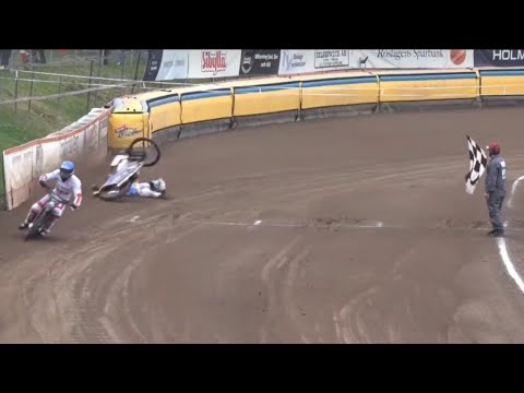 Daniel Bewley crash 2023 (Dackarna Malilla - Rospiggarna Hallstavik)