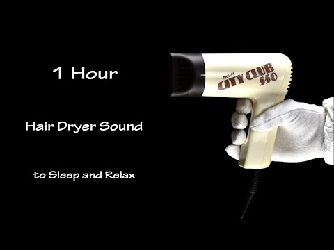 Relaxing Hair Dryer Sound 164 | Visual ASMR | 1 Hour Lullaby to Sleep