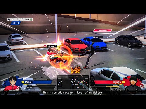 Tsubasa and Hyuga Fights Out of The Field