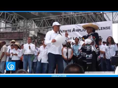 Organizaciones del Frente Amplio Morelense, exigen renuncia de Gobernador de Morelos, Graco Ramírez