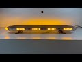 LED rampa - bielo-oranžová / 10-30V / ECE R65 / na pevnú montáž (1080x180x30mm) - Video Youtube