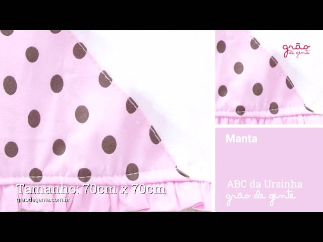 Manta ABC da Ursinha | Ref: 62444