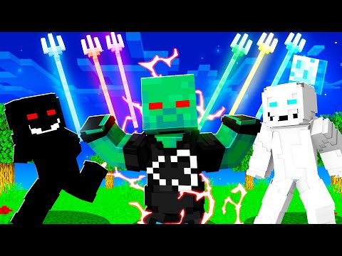 The INFINITE TRIDENT OF DARKNESS in the CURSED Minecraft World! (Realms SMP S4: EP 95)