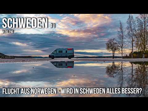 From Norway to Sweden by motorhome - Abisko National Park, Northern Lights & Arctic Circle VLOG29g