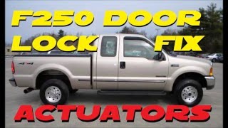 Ford F 250/350 power door lock repair  99-07