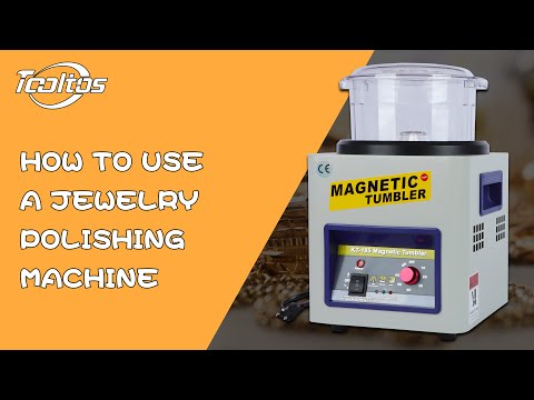 How to use a KT-185 Magnetic Tumbler Jewelry Polishing Machine?