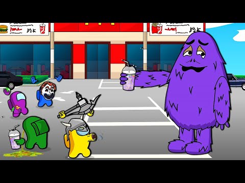 AMONG US vs GRIMACE SHAKE | Toonz Animation