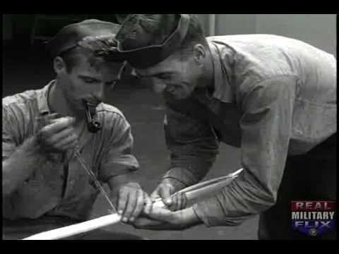 SILENT WWII film, USS BIRMINGHAM TAKES ON AMMUNITION;  BOMBARDMENT OF TINIAN (1944) Part 2