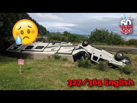 We had an accident :(  Day 327 of 365 - Full Time RVing w/4 Kids