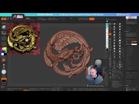 Sculpting Organic Jewelry Designs with ZBrush 2022 - Nacho Riesco Gostanza