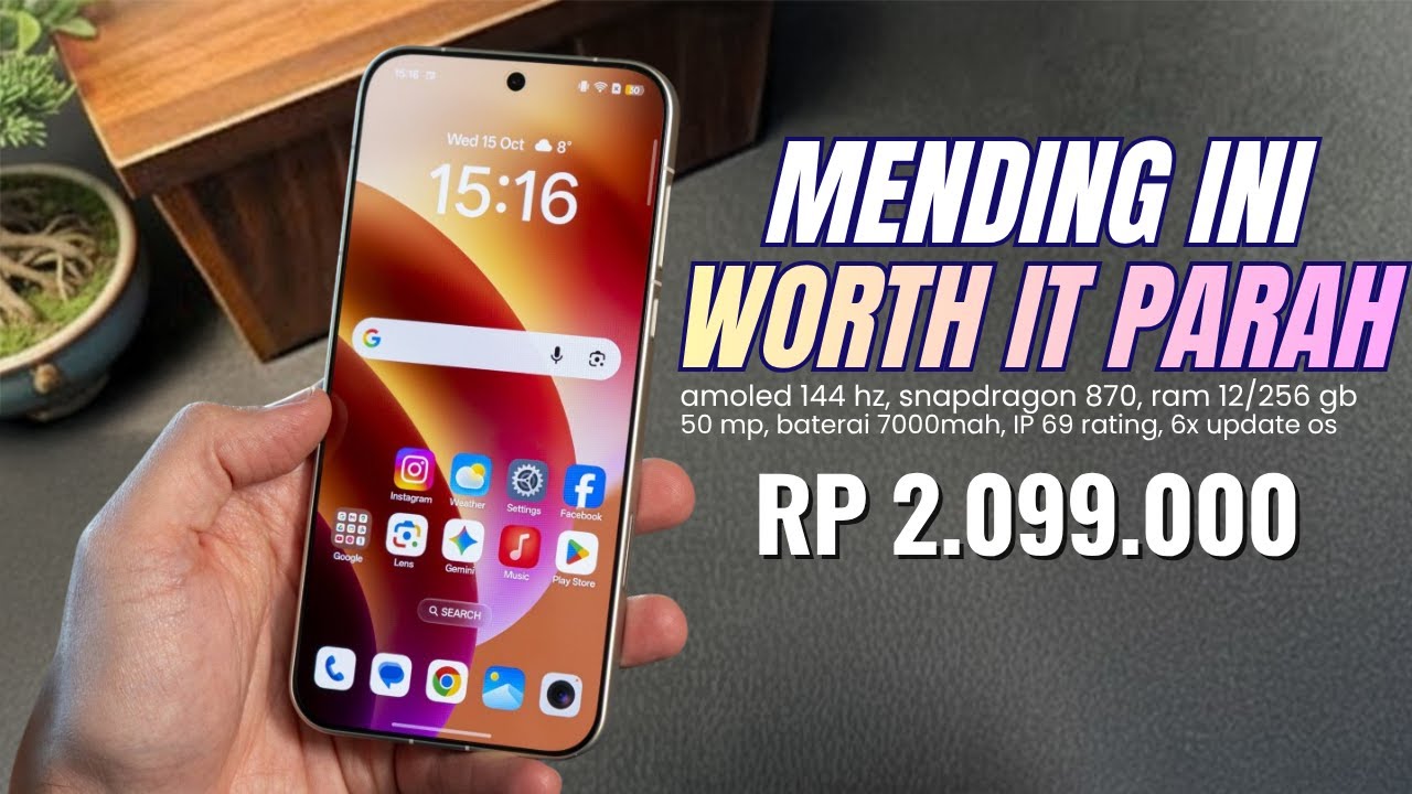 GAK ADA LAWANNYA‼️SNAPDRAGON 870 + 7000MAH | HP 2 JUTAAN TERBARU DAN TERBAIK 2025