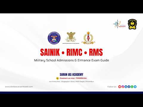 SAINIK • RIMC • RMS | Military School Admissions & Entrance Exam 