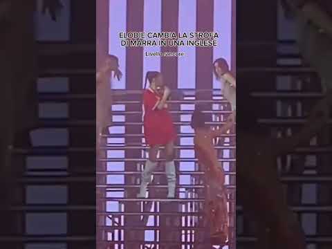 Elodie cambia la strofa di Marra in una inglese #rapitaliano #trapitaliana #elodie #marracash #live
