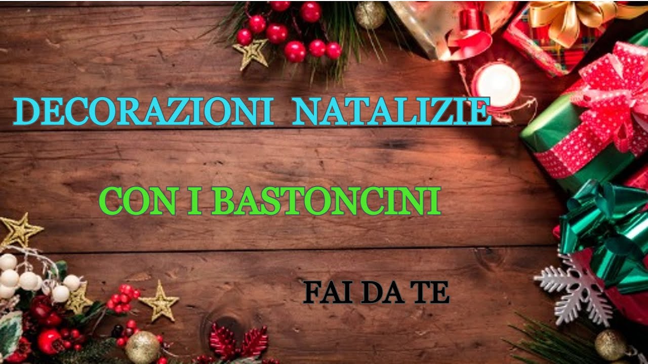 Tutorial: DECORAZIONI NATALIZIE CON I BASTONCINI DI LEGNO SEMPLICE E FACILI/ FAI DA TE /DIY CRISTMAS