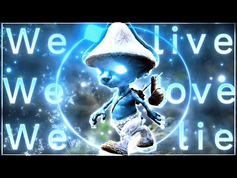 We Live We Love We Lie🔵🐱 Smurf Cat Meme