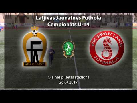 U-14 AFA Olaine - FK Spartaks/Jūrmalas SS (Latvijas Jaunatnes Čempionāts)