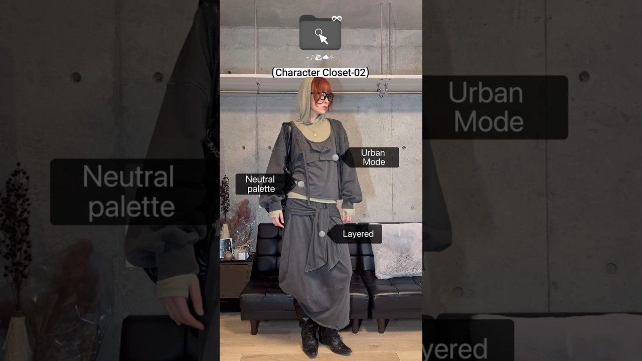 Character Closet ｜ Relaxed Urban Mode styling #ootd #fashion #springoutfitideas #y2k