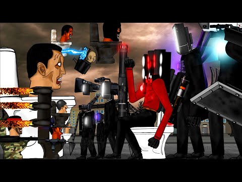 Skibidi toilets vs Camera man, Speaker man, Tv man Compilation . Animation Dc2.