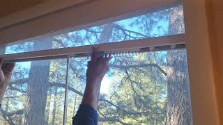 How To Install Vertical Blind Inside Mount