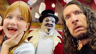 inside BEST STAY EVER HOUSE for Adley's Digital Garage Sale & our new Dracula Dad A for Adley video