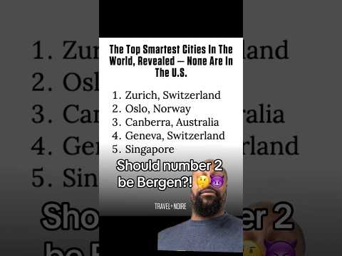 Top 5 Smartest Cities in the World Revealed - None Are in the U.S. #norway #oslo