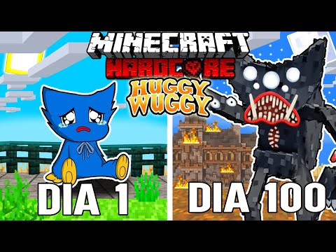 🌀I survived 100 DAYS being a HUGGY WUGGY in Minecraft HARDCORE!