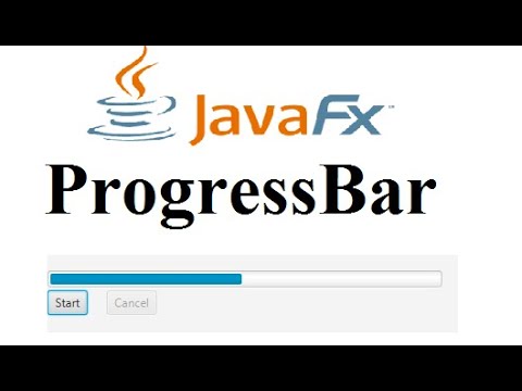 JavaFX Tutorial 26 - ProgressBar Java GUI
