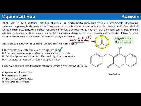 ACAFE 2023-2 Q36 Medicine - Easy Organic, functions and optical isomerism