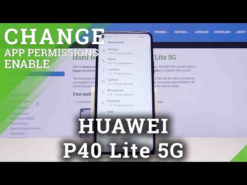 How to Change App Permissions in Huawei P40 Lite 5G – Manage Apps Settings
