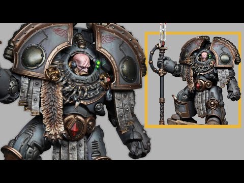 Painting a Space Wolf Lord in Saturnine Terminator Armor