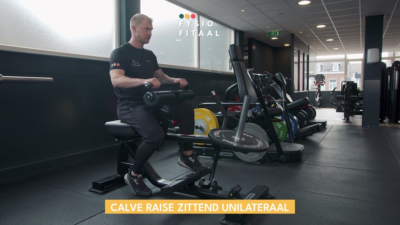 Video thumbnail: Calf raise seated unilaterally - instructional video