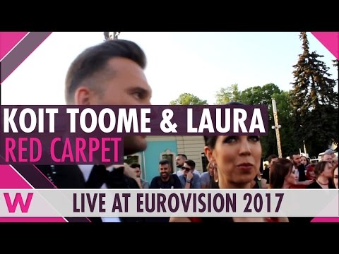 Koit Toome and Laura (Estonia) Interview @ Eurovision 2017 Red Carpet Opening Ceremony | wiwibloggs