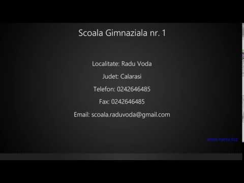 Scoala Gimnaziala nr. 1 Radu Voda