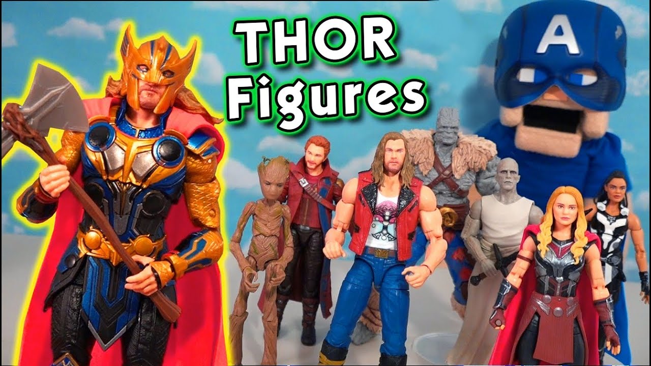 Thor Love and Thunder Movie Figures! Avengers Marvel Legends Complete Set Unboxing