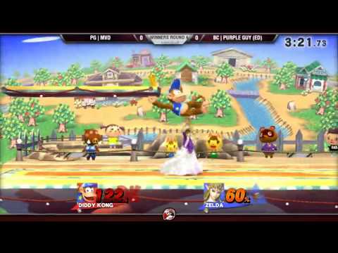 VS Weekly 8/18/16 - Winners R4 -  MVD (Diddy) vs. Purple Guy (Zelda) - Smash 4