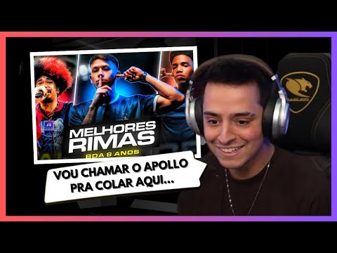 LOUD CORINGA REAGINDO AS MELHORES RIMAS DA BDA 8 ANOS! 🔥