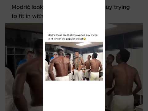 Modric’s dance step looks like warm-up session😂 #modric #footballfunny #footballshorts #shorts