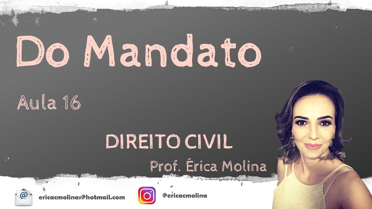 AULA 16 - DO MANDATO