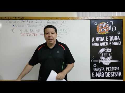 REVISÃO Questões IBFC - 11 a 15 - PM BAHIA, EMBASA, EBSERH,...