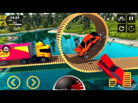 Impossible Bridge VS Car Crash - Car Crash Loop Bridges Drive! - Crash On Impossible Loop Bridges