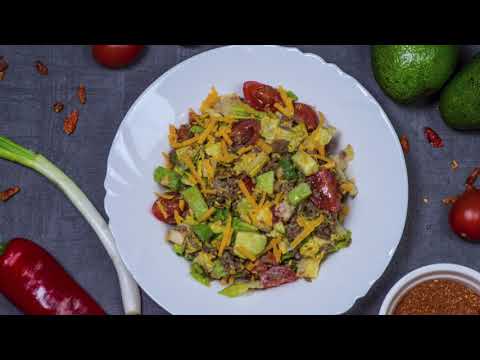 HEALTHY & EASY KETO TACO SALAD - LOW CARB & DELICIOUS