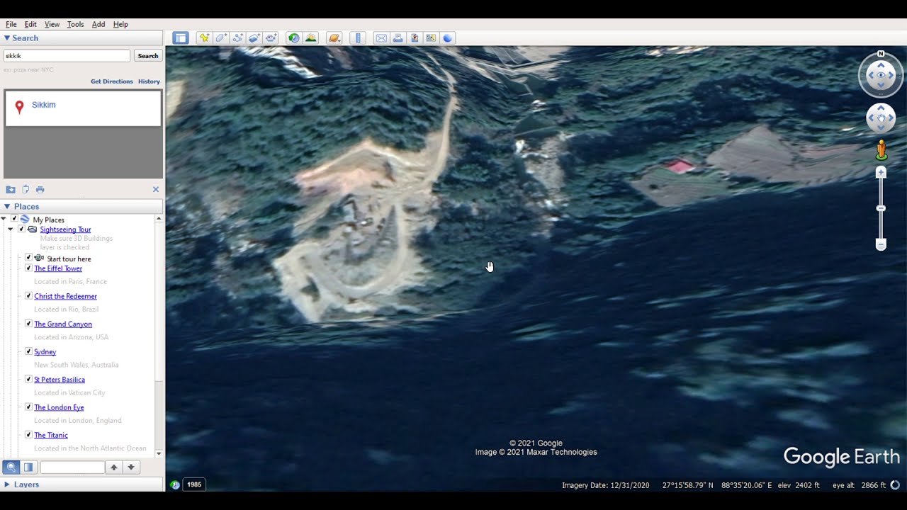 Landslide mapping in Google Earth