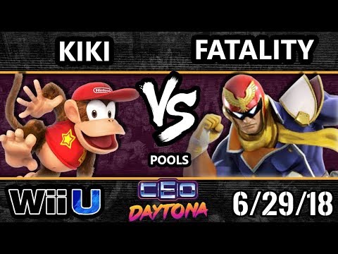 CEO 2018 Smash 4 - KiKi (Diddy Kong) Vs. Fatality (Captain Falcon) Wii U - Pools