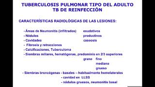 Tuberculosis Pulmonar (Dr. Julio Mérola) - Módulo Respiratorio