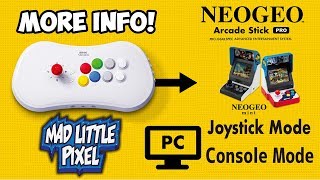 Console & JoyStick Mode? NEW Details SNK Neo Geo Pro Arcade Stick!