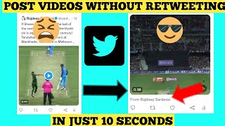 How To Repost Video On Twitter Without Retweeting 2023 | Share Twitter Video Without Retweeting.
