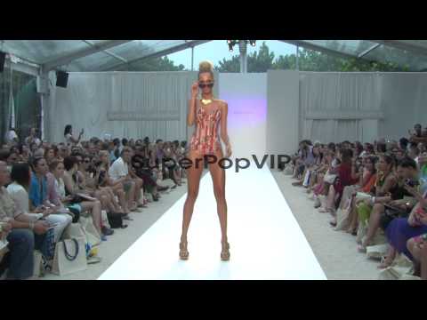 Models walk the runway at Aqua Di Lara - MBFW Miami Swim ...