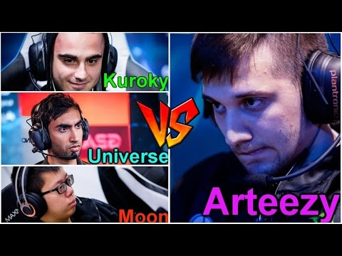 Dota 2 Arteezy Vs Universe, Moon & Kuroky : Epic Fuck Game @ Trashtalk & 20000 Net Worth Comeback
