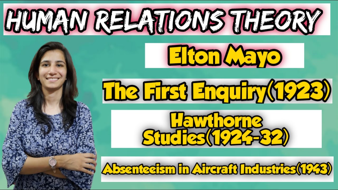Human Relations Theory | Elton Mayo | UGC NET Education/SET | Inculcate Learning | Ravina